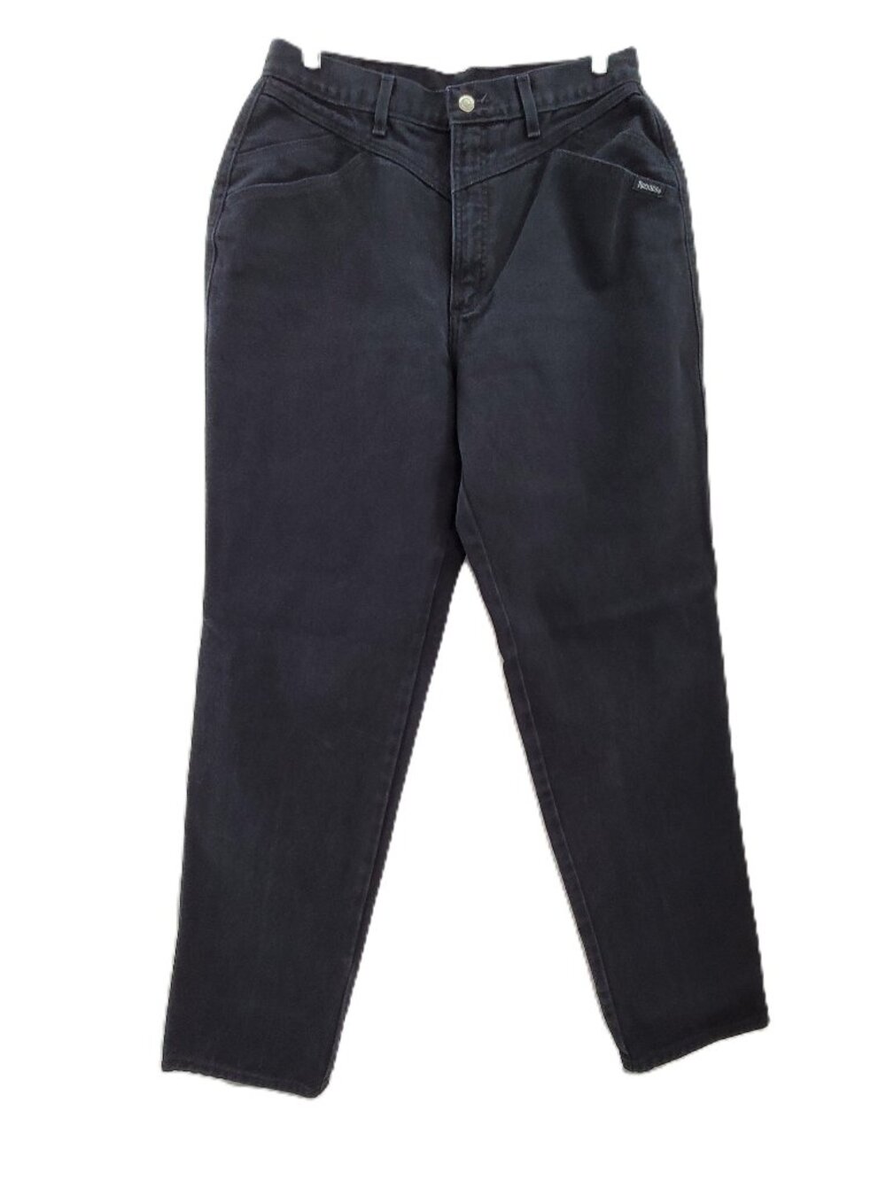 Vintage Rocky Mountain Jeans Womens 30x33 Black Bareback Denim Rockies Vintage